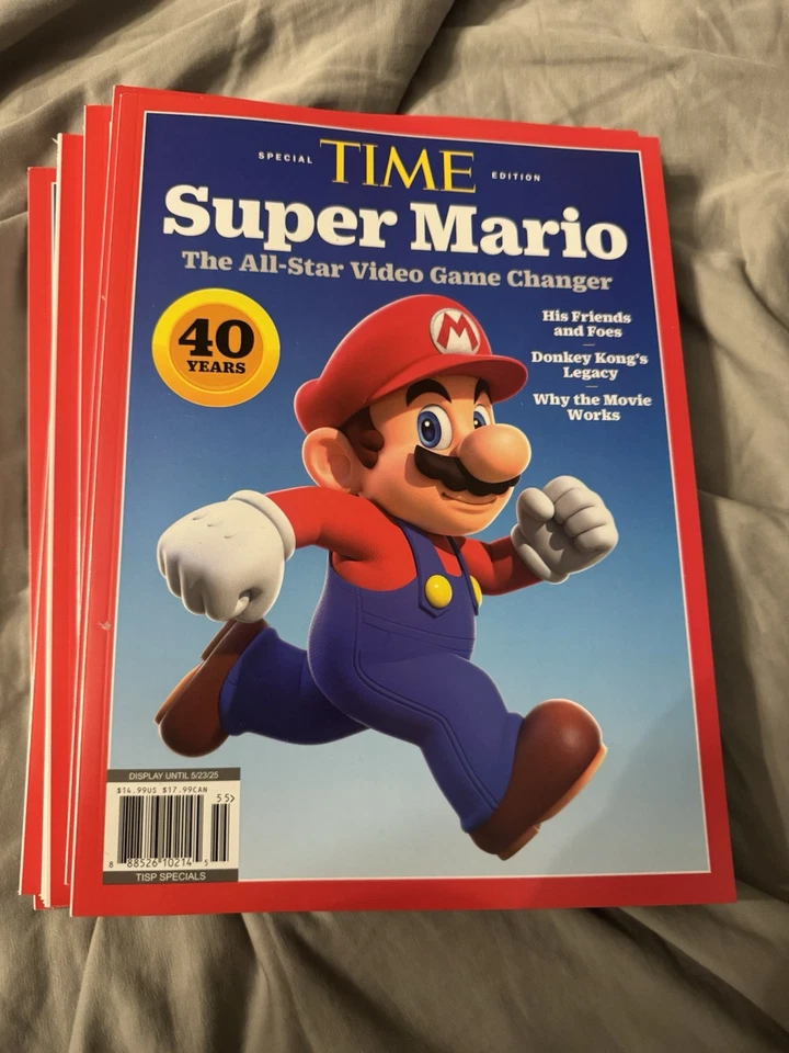 Super Mario Special Edition Time Magazine 40 Years All-Star Video Game Changer - Image 1 of 1