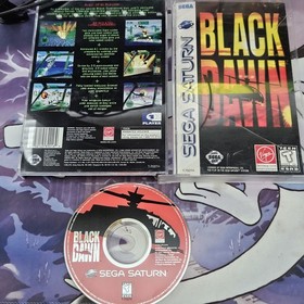 Black Dawn Sega Saturn 1996 Complete in box CIB Shown Working Tested Reg Card