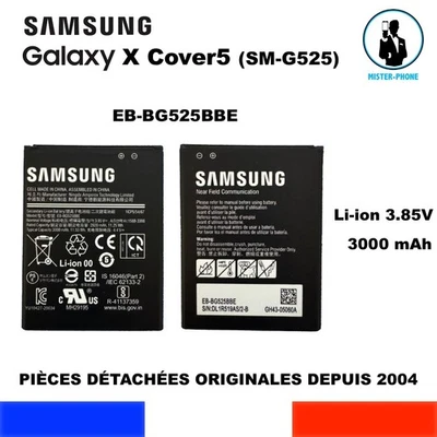BATTERIE ORIGINALE SAMSUNG GALAXY XCOVER 5 EB-BG525BBE SM-G525F/DS OEM 3300mAh