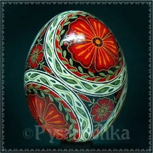 Real Ucraniano Pysanky Pollo Pysanka Alta Calidad por Romano Huevo de Pascua Hecho a Mano - Imagen 1 de 11