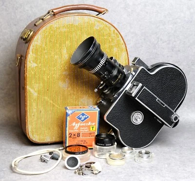 Bolex Paillard H8 8mm Gehäuse Body Filmkamera Film Kamera inkl. Objektive #45K10 - Bild 1 von 4
