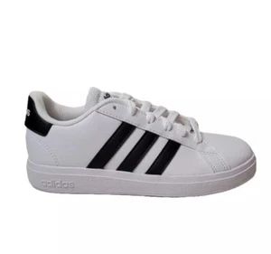 Unisex Kids adidas GRAND COURT 2.0 K Shoe GW6511 Color White/Black New #10 - Picture 1 of 10