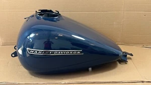 Harley Davidson OEM Gas Fuel Tank Blue Street Road Glide Touring 08-21 - Picture 1 of 24