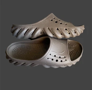 Crocs Echo Slide Tmbleweed Brown Slides Size US Male 11 Preowned - Picture 1 of 9
