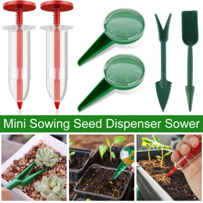 6Pcs Mini Sowing Seed Dispenser Sower Set Manual Handhold Seedlings Dibber lenYC - image 1 of 4