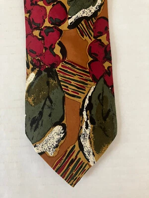 Corbata para hombre Cezani corbata seda multicolor abstracta satinada hecha en EE. UU. Foto 1 de 4