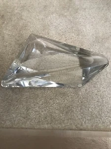 EUC Gorgeous Art Deco Glass Ashtray Heavy Unique ANTIQUE - Picture 1 of 12