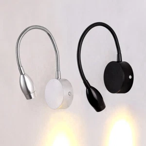 Soft Pipe 3W LED Wall Sconces Bedside Light Picture Lamp Fixture Cabinet Bedroom - Picture 1 of 14