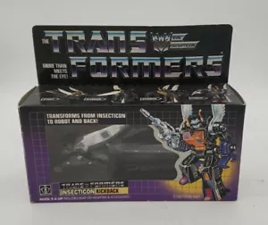 KICKBACK TRANSFORMERS G1 100% COMPLETE DECEPTICON INSECTICON 1984 VINTAGE - Picture 1 of 10
