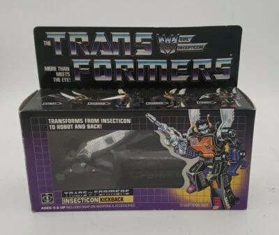 KICKBACK TRANSFORMERS G1 100% COMPLETO DECEPTICON INSECTICON 1984 VINTAGE Foto 1 de 4