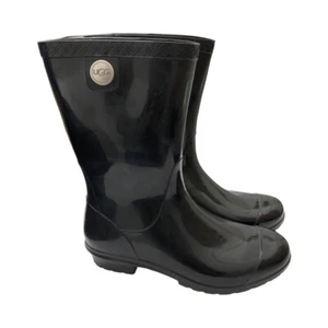 UGG Sienna Women's Boots Rain Rubber Boots Black 1014452 Size 6 - Picture 1 of 10