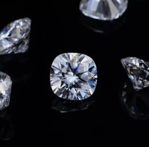 Loose CVD Diamond 5 pcs Lot Cushion Lab Grown IF Clarity D Color 4 mm Certified - Picture 1 of 8