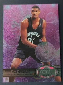 Fleer Metal Universe #66 1997-98 Tim Duncan novato radiocontrol novato Spurs patio - Imagen 1 de 2