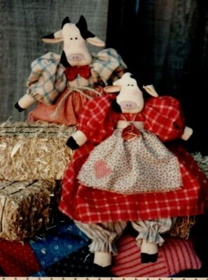 Till the Cows Come Home Sewing Pattern Primitive Folk Art Country Stitches - Image 1 of 2