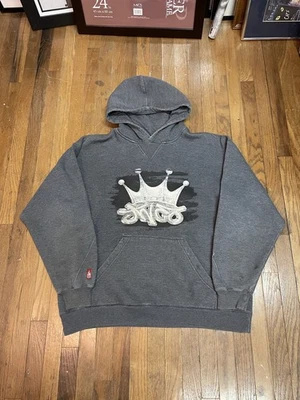 Sudadera con Capucha Vintage Años 90 Y2k Rara Corona Tribal Jnco Para Hombre XL Gris Patinador Grunge  Foto 1 de 4