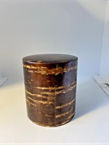 Carrito de té japonés vintage madera de cerezo corteza metal/lata bote - Imagen 1 de 9