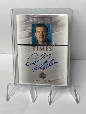 2000 UD SP Authentic Racing Derrick Gilchrist Sign of the Times Autograph Auto - Image 1 of 4