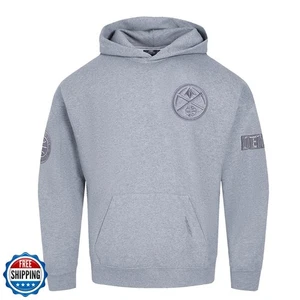 Pro Standard Mens NBA Denver Nuggets Neutral Fleece Pull Over Hoo - Picture 1 of 5