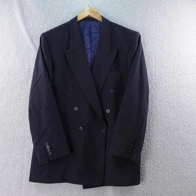 Blazer Abrigo Chaqueta Vintage English Manor Para Hombres 42R 100% Lana Doble Pecho Foto 1 de 4