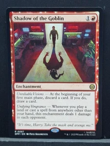 Shadow of the Goblin - New/Near Mint - Marvel's Spider-Man #87 MTG Card - Foto 1 di 6