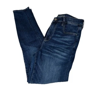 American Eagle Women’s Size 12 Hi Rise Jegging Jeans Dark Wash Stretch #3981 - Picture 1 of 13