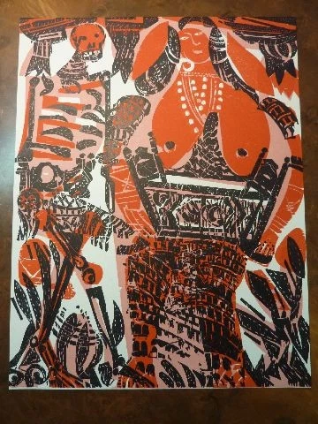 HAP GRIESHABER - Original Holzschnitt 1966 "Die Mutter" !!! - Bild 1 von 1