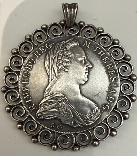 1780 Silver Coin Maria Theresa Thaler M·THERESIA·D·G· R·IMP·HU·BO