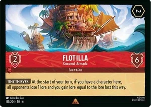x1 Flotilla - Coconut Armada - 135/204 - Rare Lorcana DLC06 Azurite Sea M/NM - Picture 1 of 1
