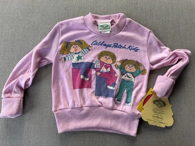 Винтажная розовая толстовка 80-х с капустной нашивкой с бирками! - Изображение 1 из 4