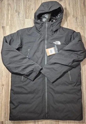Chaqueta de Invierno Parka Para Hombres GRANDE The North Face Mountain Range 600-Down Negra Foto 1 de 4