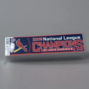Vintage 2006 WinCraft St Louis Cardinals MLB Bumper Sticker New Old Stock - Picture 1 of 7