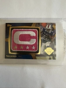2013 Topps - Parche del capitán de la NFL # NCP-FJ - Fred Jackson/99 - Buffalo Bills - Imagen 1 de 2