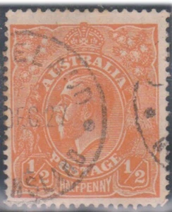 (F241-34) 1927 v1/2d orange KGV SM multi W/M stamp (AI) - Picture 1 of 1