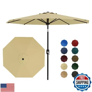 Patio Umbrella 9ft, Table Umbrella Outdoor Patio UV Protection with Crank Lif - Picture 1 of 5