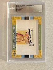 2020 LEAF HALL OF FAME JIM BUNNING CUT SIGNATURE AUTO #10/14 DETROIT TIGERS