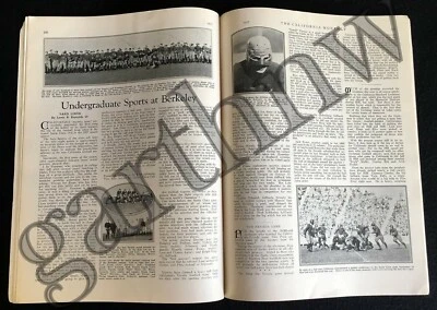 CALIFORNIA GOLDEN BEARS 1927 FOOTBALL PICTORIAL * TEAM PHOTOS + UCLA BRUINS - Image 1 of 2
