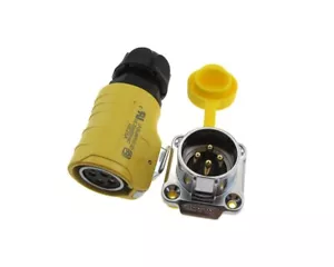 HQ 4 Contatti 4 Pin Connettore Spina Aviazione Montaggio Pannello LP20 IP67 Impermeabile - Foto 1 di 1