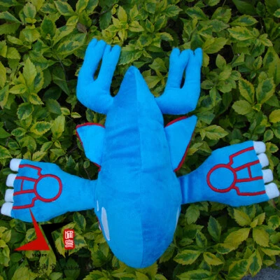 Lindo muñeco de peluche Kyogre juguete de peluche almohada juego japonés juegos con disfraces utilería regalo de Navidad Foto 1 de 4