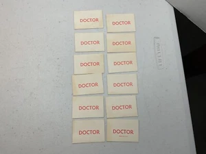 12 Doctor Cards Vintage Milton Bradley 1965 Operation Game - Picture 1 of 2