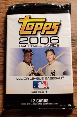 2006 Topps Baseball Series 1 sealed 12 card retail packs