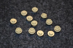 (12) 1x1 Tan / Sand Round Plate Bricks Brick ~ Lego NEW ~ - Picture 1 of 1