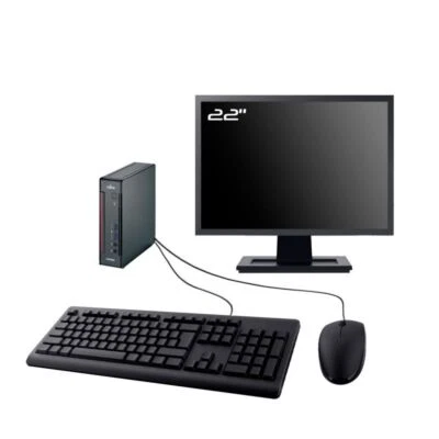PC Fujitsu Esprimo Q556 Mini Bildschirm 22 " Intel G4400T RAM 8Go SSD 960Go W10 - Bild 1 von 4