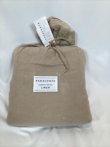 Parachute California King Taupe Fitted Linen Sheet