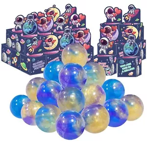 24 Pack Valentines Day Gifts for Kids, Galaxy Slime with Greeting Card Box St... - Picture 1 of 6