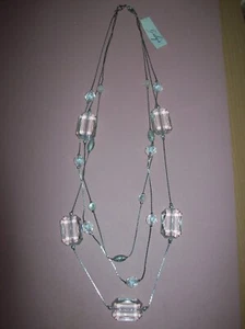 Ladies Necklace - 3 Layered with Beads (Gaby's) - Picture 1 of 6