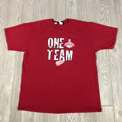 Detroit Red Wings Shirt Mens XL Red 2007 Stanley Cup Champs Vintage Y2K NHL 2734 - Image 1 of 4