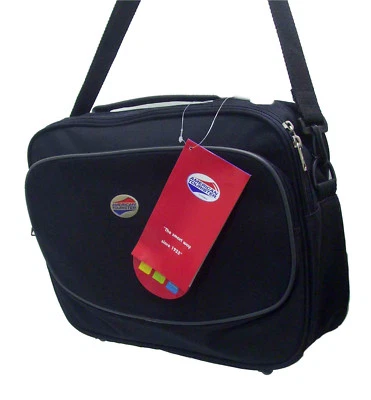 全新 AMERICAN TOURISTER 旅行飞行单肩包 黑色 — 第 1/4 张图片