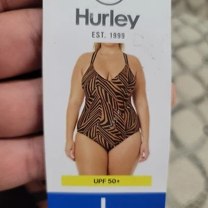Women's Animal Print One Piece Swimsuit By HURLEY Size Large.....(R108) - Bild 1 von 2