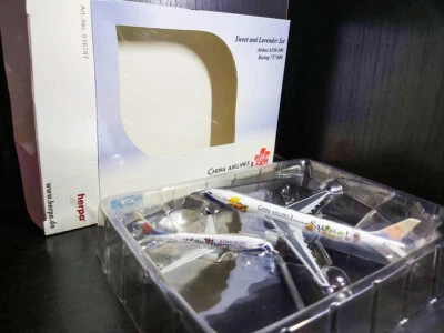 Herpa Wings 1:500 Exclusive China Airlines Sweet and Lavender A330  B737  516747 - Immagine 1 di 2