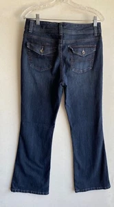 Code Bleu Womens Brigitte Bootcut Back Flap Jeans Size 10 Short Measured 31x28.5 - Picture 1 of 12